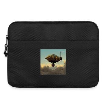 Steampunk Luftschiff - Laptoptasche 15" - Schwarz - Vorne