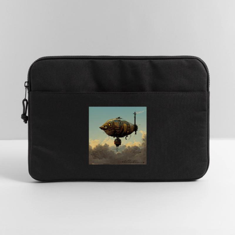 Dirigeable Steampunk Sacoche pour ordinateur portable 15 pouces