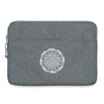 Mandala - Laptoptasche 15" - Grau meliert - Vorne