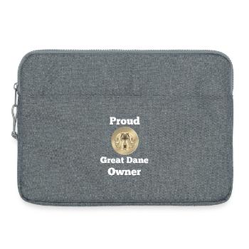 Dogge, Proud Great Dane Owner - Laptoptasche 15" - Grau meliert - Vorne