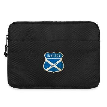 Hamilton Scotland coat of arms flag design - Laptop bag 15" - black - Front