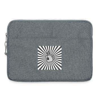 Sunburst Tea grey white-sunrise teacup - Laptop bag 15" - heather grey - Front