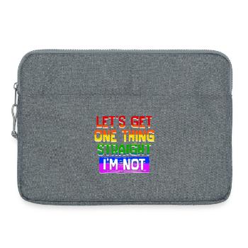 Déclaration LGBT gay Égalité - Sacoche pour ordinateur portable 15 pouces - gris chiné - Devant