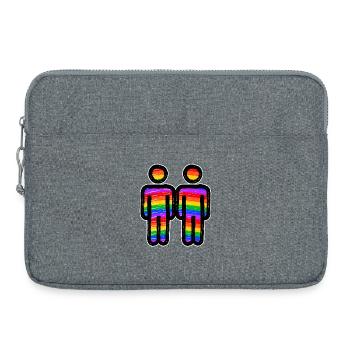 Gleichgeschlechtliche Partnerschaft Liebe Lgbt - Laptoptasche 15" - Grau meliert - Vorne