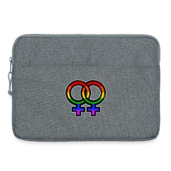Gleichgeschlechtliche Ehe Lgbt Regenbogen Stolz - Laptoptasche 15" - Grau meliert - Vorne