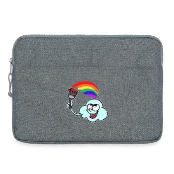 Lustig Lgbt Homo Regenbogen Bisexuell Transgender - Laptoptasche 15" - Grau meliert - Vorne