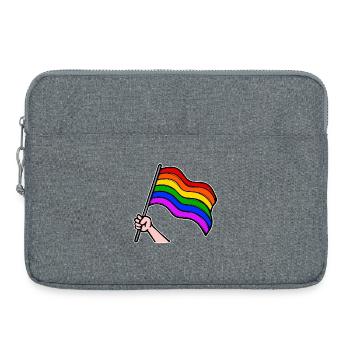 Lesbians Bisexual Lgbt Rainbow Flag Parade - Laptop bag 15" - heather grey - Front