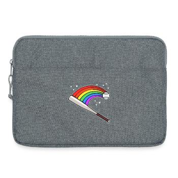 Lgbt Parade Homo Regenbogenfahne Schwul Lesbisch - Laptoptasche 15" - Grau meliert - Vorne