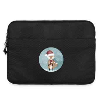 renard doré pour Noël avec canne à sucre - Sacoche pour ordinateur portable 15 pouces - noir - Devant
