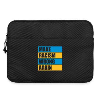 Rendre le racisme répréhensible - Sacoche pour ordinateur portable 15 pouces - noir - Devant