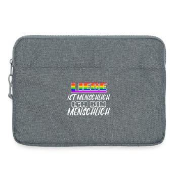 Beziehung Sexualität Lgbt Statement Liebe Homo - Laptoptasche 15" - Grau meliert - Vorne