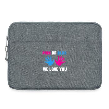 Parents Pregnancy Pregnant Statement Mom - Laptop bag 15" - heather grey - Front