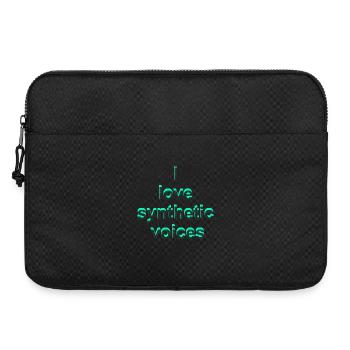 eletronische Musik, Love synthetic voices - Laptoptasche 15" - Schwarz - Vorne