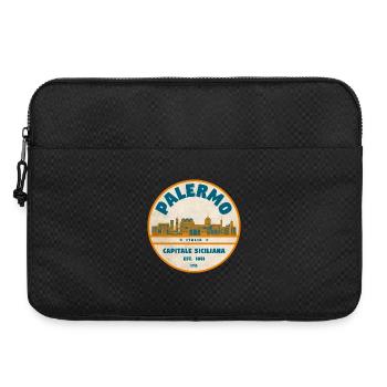 Palermo Retro City Logo Round - Sacoche pour ordinateur portable 15 pouces - noir - Devant