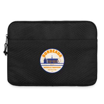 Bordeaux Port de la Lune Retro - Sacoche pour ordinateur portable 15 pouces - noir - Devant