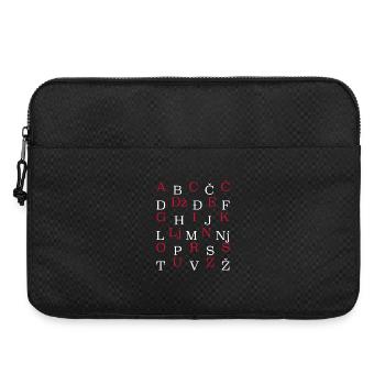 CROATIA CROATIA Croatian Alphabet Flag - Laptop bag 15" - black - Front