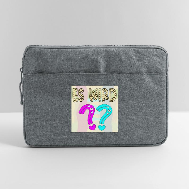 BABYSPRÜCHE - ES WIRD EIN MÄDCHEN ODER JUNGE FRAGE Laptoptasche 15"