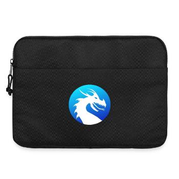 kreisform, asiadrache, mythenwesen, Drachenkopf - Laptoptasche 15" - Schwarz - Vorne