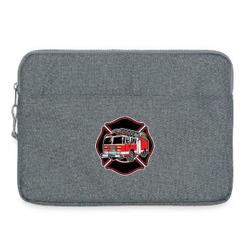 Sauveteur pompier pompier pompier professionnel - Sacoche pour ordinateur portable 15 pouces - gris chiné - Devant