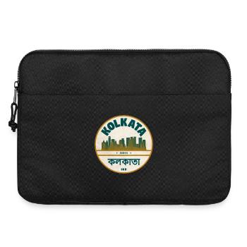 Kolkata Skyline Abzeichen - Laptoptasche 15" - Schwarz - Vorne