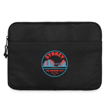 Sydney Harbour City Skyline Badge - Laptop bag 15" - black - Front