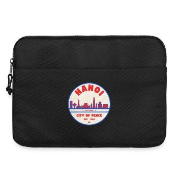 Insigne de la ville de la paix de Hanoï Paysage urbain - Sacoche pour ordinateur portable 15 pouces - noir - Devant
