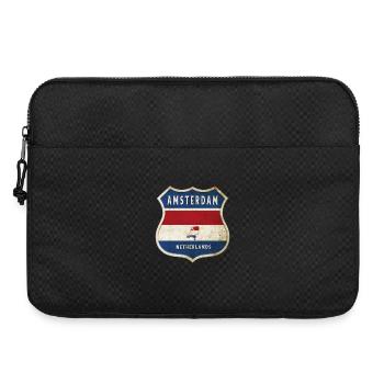 Design des armoiries d'Amsterdam, Pays-Bas - Sacoche pour ordinateur portable 15 pouces - noir - Devant