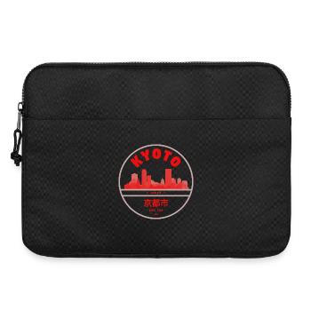 Silhouette rouge de la Skyline de Kyoto - Sacoche pour ordinateur portable 15 pouces - noir - Devant