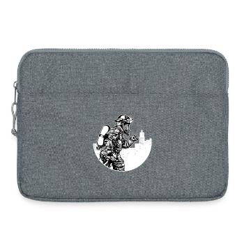 Volunteer fire brigade Professional fire brigade Fire protection - Laptop bag 15" - heather grey - Front