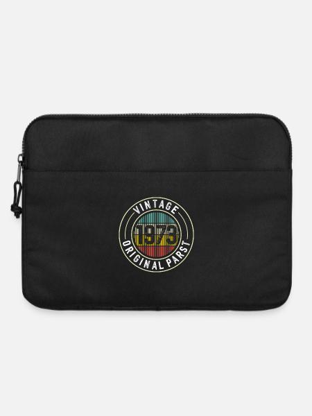 Originalteile-Abzeichen von 1973 - Laptoptasche 15" - Schwarz