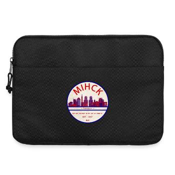 Minsk Skyline Emblem Koordinaten - Laptoptasche 15" - Schwarz - Vorne