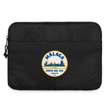 Style côtier de la Skyline de Malaga - Sacoche pour ordinateur portable 15 pouces - noir - Devant