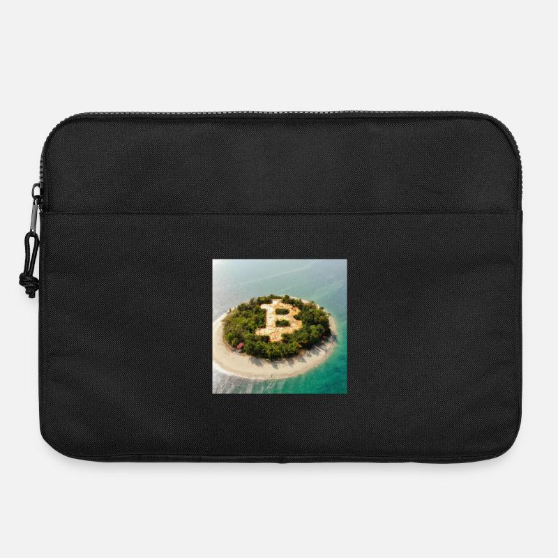 Bitcoin Symbol - Laptop bag 15" - black