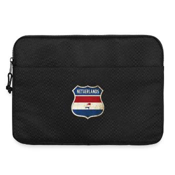 Design du drapeau des Pays-Bas - Sacoche pour ordinateur portable 15 pouces - noir - Devant