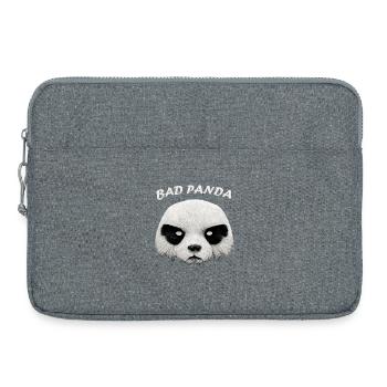 Ours panda mignon avec thème anti-amitié - Sacoche pour ordinateur portable 15 pouces - gris chiné - Devant