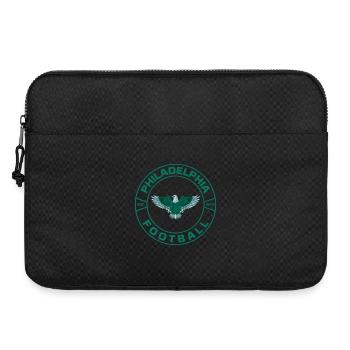 Philadelphia Eagle Round Logo with Football Style - Laptop bag 15" - black - Front