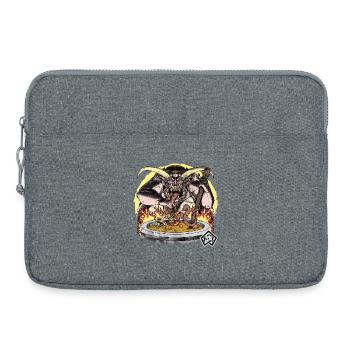Koch, Köchin,Chefkoch, Suppentopf, Hölle - Laptoptasche 15" - Grau meliert - Vorne