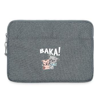Manga Comic Baka Cat Saying Cosplay Japan Anime - Laptop bag 15" - heather grey - Front