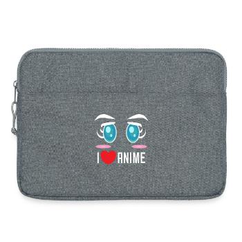 Pop Culture bande dessinée dessin animé Anime Déclaration Coeur - Sacoche pour ordinateur portable 15 pouces - gris chiné - Devant