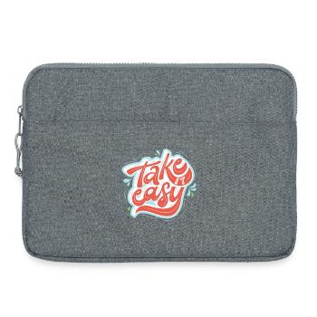 take it easy - Laptoptasche 15" - Grau meliert - Vorne