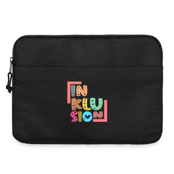 SCHRIFTZUG INKLUSION - Gleichberechtigung - Laptoptasche 15" - Schwarz - Vorne