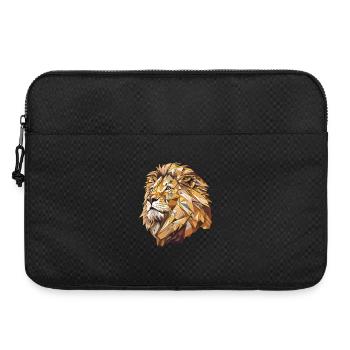Lion stylisé, Géométrique - Sacoche pour ordinateur portable 15 pouces - noir - Devant