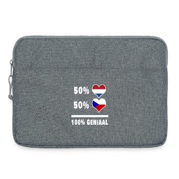 République tchèque et Pays-Bas 100% Genius Vl - Sacoche pour ordinateur portable 15 pouces - gris chiné - Devant