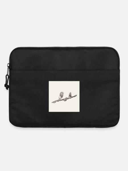 Salix catkins - Computertaske 15" - sort