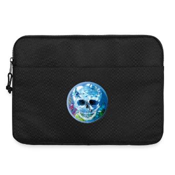 extravagant coloured skull under water - Laptop bag 15" - black - Front