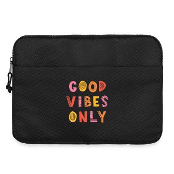 good-vibes-only - Laptop bag 15" - black - Front