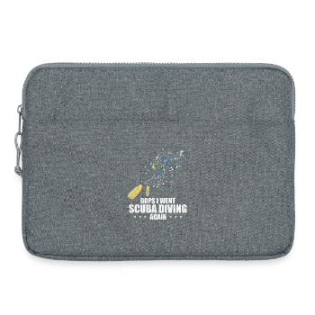 Design de plongée sous-marine - Sacoche pour ordinateur portable 15 pouces - gris chiné - Devant