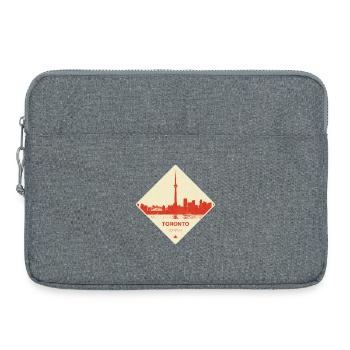 Toronto Skyline Rouge Vintage Diamond - Sacoche pour ordinateur portable 15 pouces - gris chiné - Devant