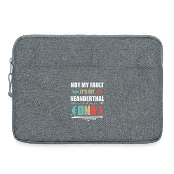 It's not my fault. Is my Neanderthal DNA - Laptop bag 15" - heather grey - Front