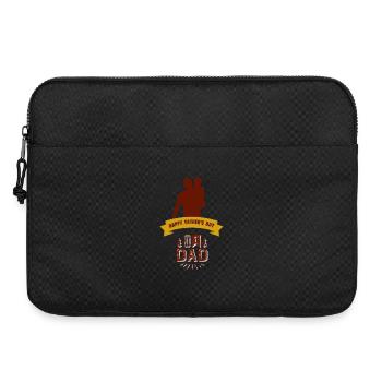 Geschenk Vatertag - Papa ist der Beste / Männertag - Laptoptasche 15" - Schwarz - Vorne